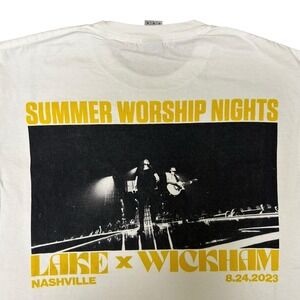 BRANDON LAKE X PHILWICKHAM SUMMER WORSHIP NIGHTS SWN White '23 TEE‎ Jesus
